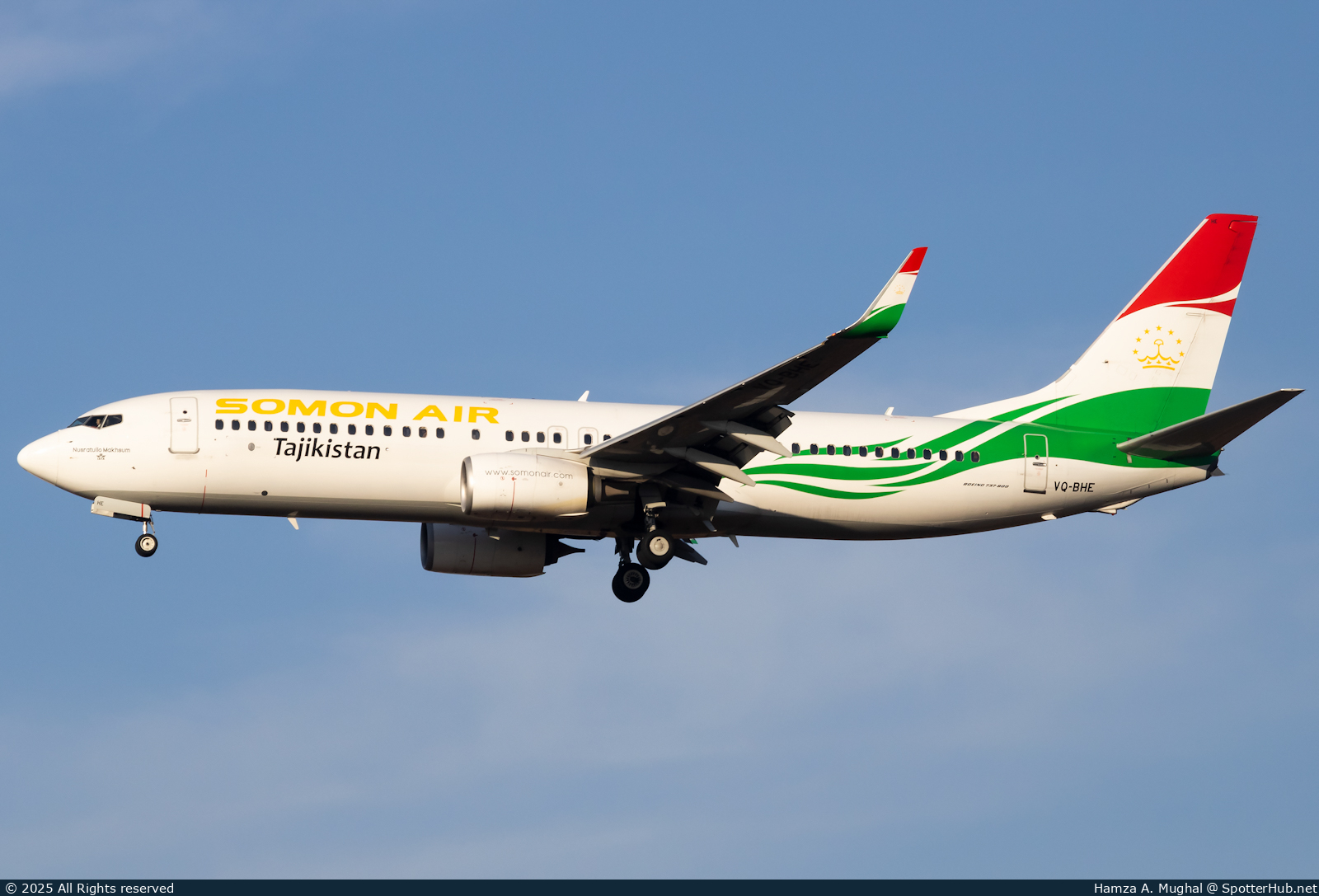 Photo of VQ-BHE - Boeing 737-8GP operated by Somon Air