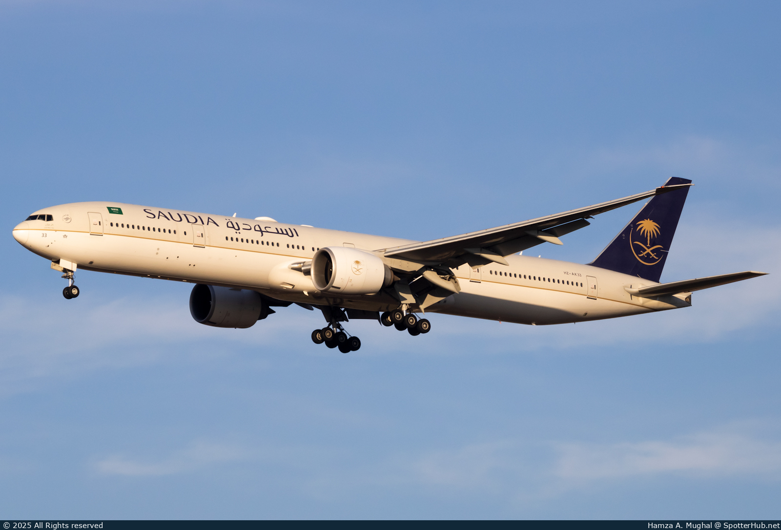 Photo of HZ-AK33 - Boeing 777-3FG(ER) operated by Saudia