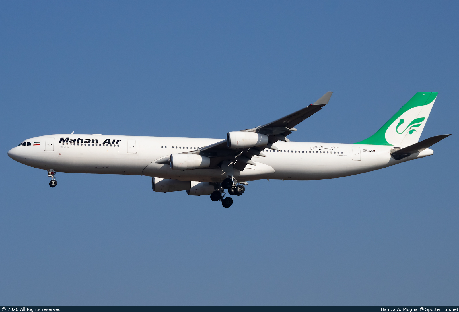 Photo of EP-MJC - Airbus A340-311 operated by Mahan Air