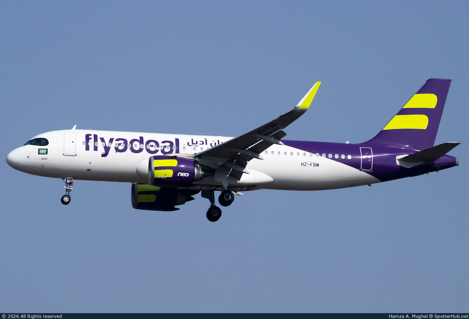 Photo of HZ-FBM - Airbus A320-251N operated by flyadeal