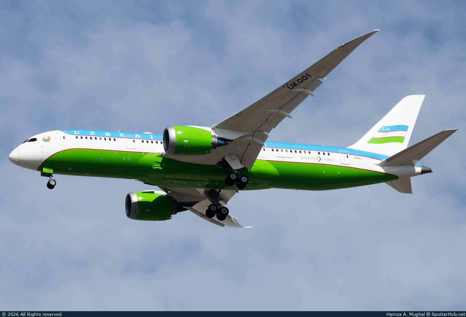 Photo of UK001 - Boeing 787-8 Dreamliner operated by Government of the Republic of Uzbekistan