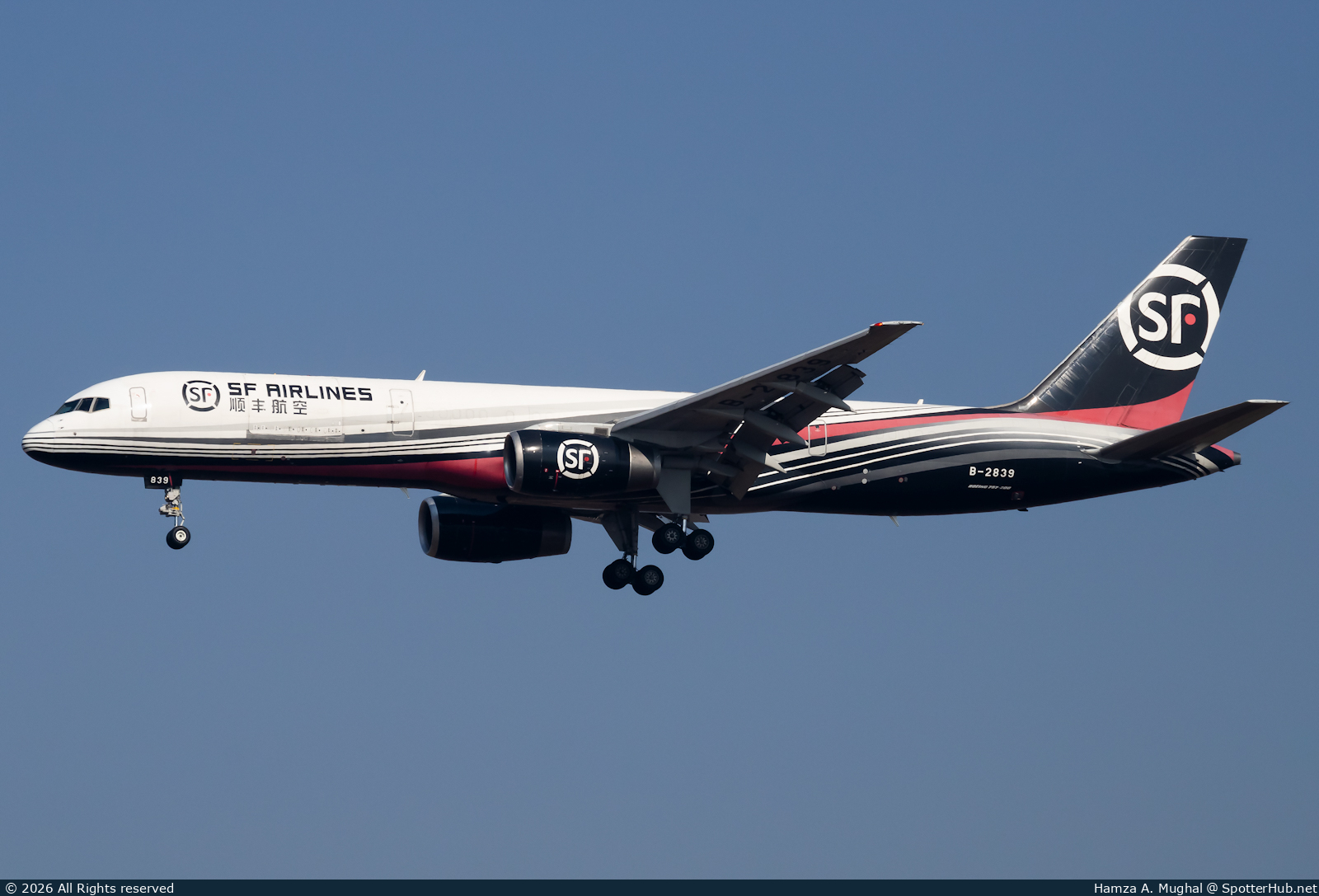 Photo of B-2839 - Boeing 757-2Z0(PCF) operated by SF Airlines