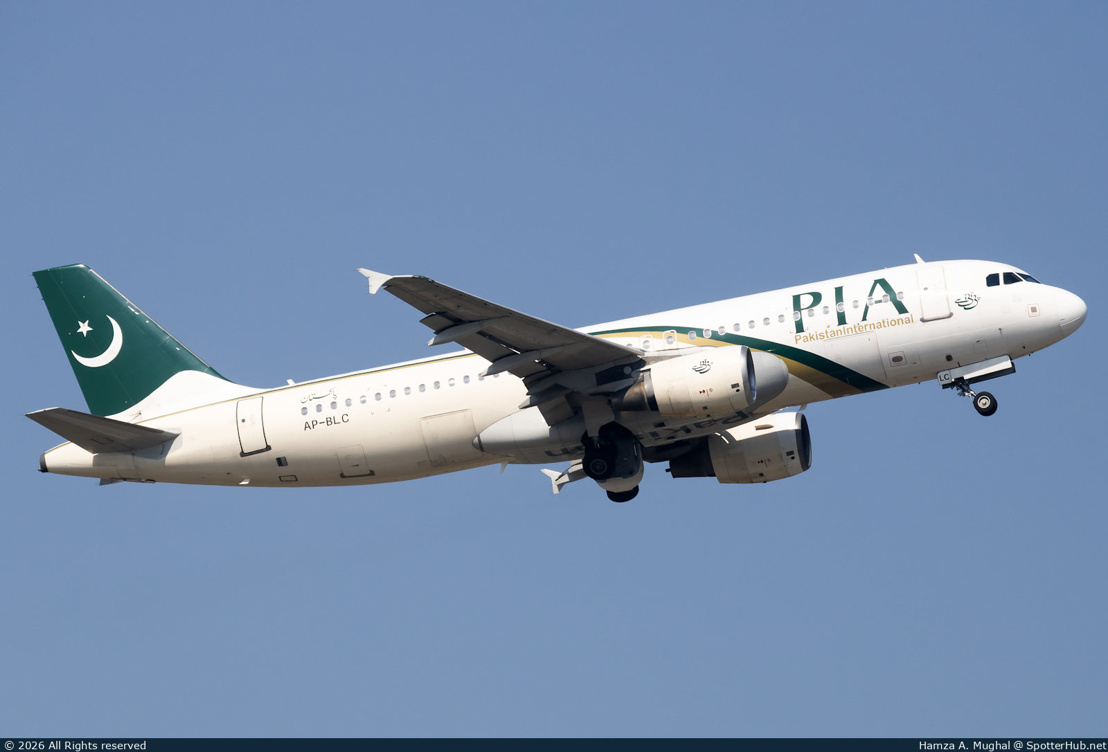 Photo of AP-BLC - Airbus A320-214 operated by PIA Pakistan International Airlines
