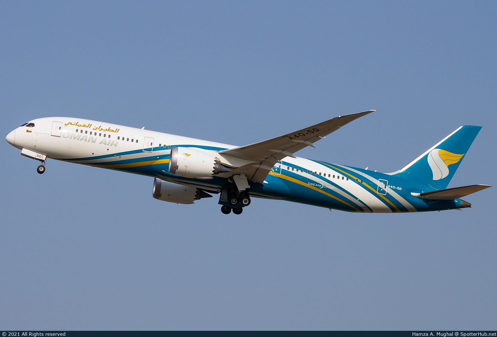 Photo of A4O-SD - Boeing 787-9 Dreamliner operated by Oman Air