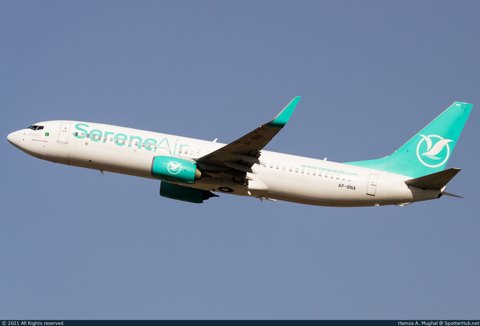 Photo of AP-BNA - Boeing 737-86X operated by SereneAir