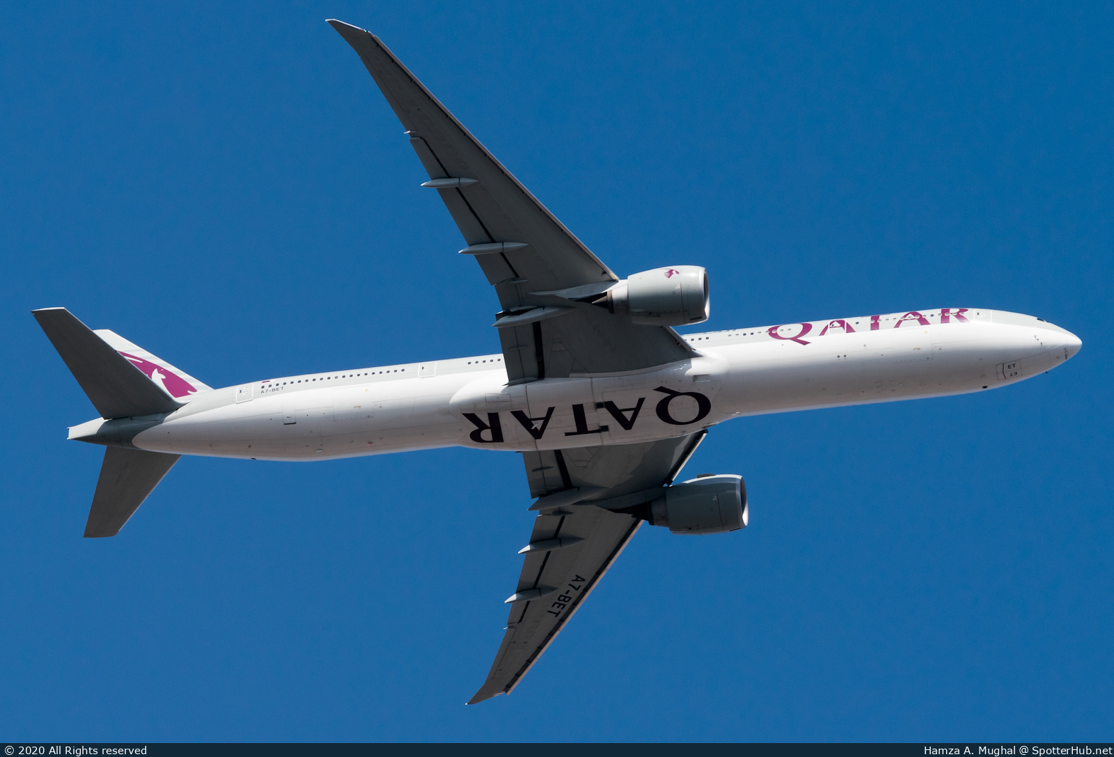 Photo of A7-BET - Boeing 777-3DZ(ER) operated by Qatar Airways