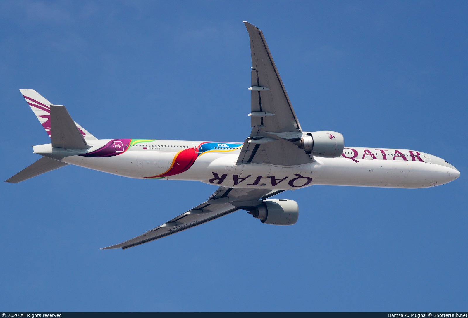 Photo of A7-BAX - Boeing 777-3DZ(ER) operated by Qatar Airways