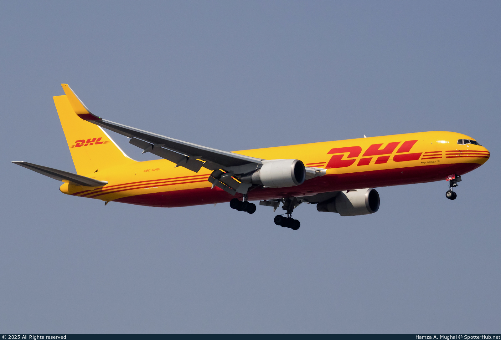 Photo of A9C-DHW - Boeing 767-323(ER)(BCF) operated by DHL International Aviation