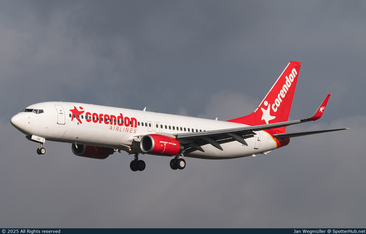 Photo of TC-COE - Boeing 737-86J operated by Corendon Airlines