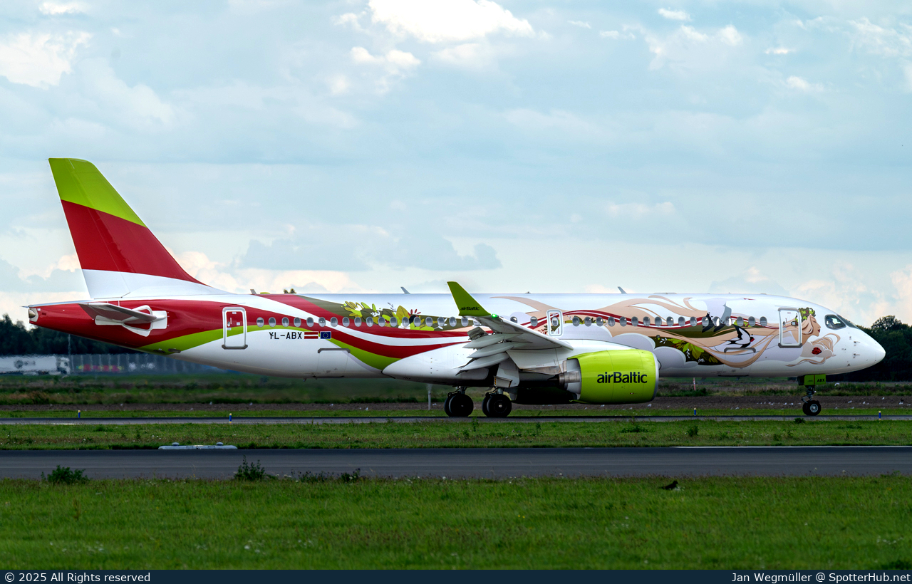 Photo of YL-ABX - Airbus A220-300 operated by airBaltic