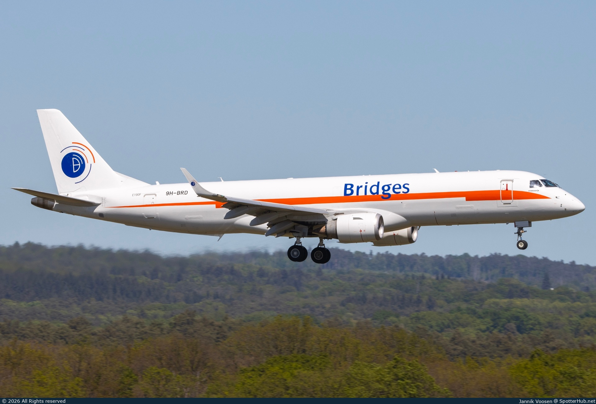 Photo of 9H-BRD - Embraer ERJ-190AR(F) operated by Bridges Air Cargo