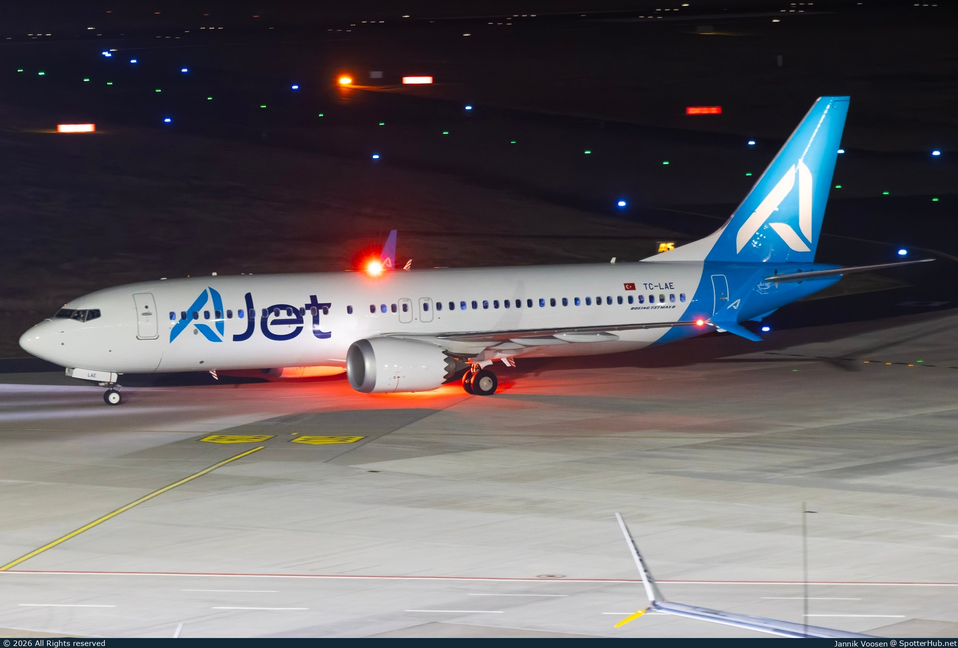 Photo of TC-LAE - Boeing 737 MAX 8 operated by AJet