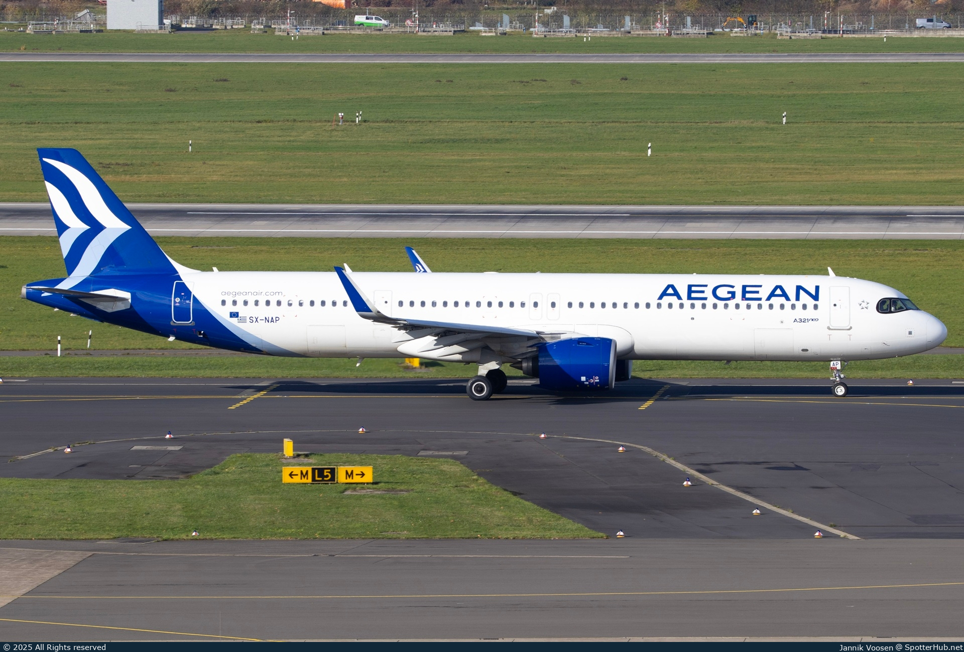 Photo of SX-NAP - Airbus A321-271NX operated by Aegean Airlines