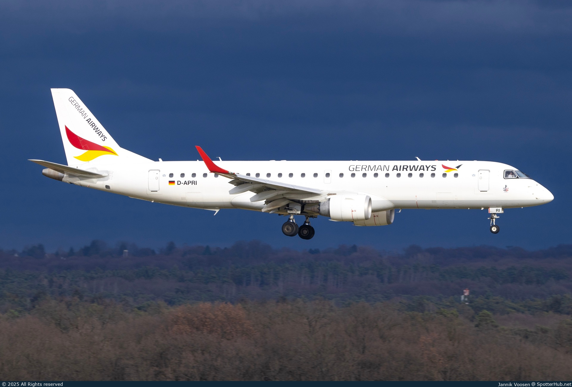 Photo of D-APRI - Embraer ERJ-190SR operated by German Airways