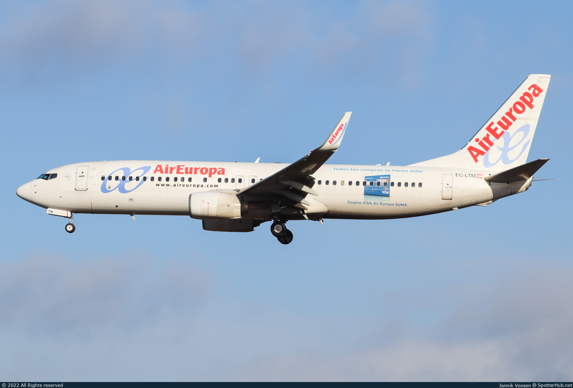 Photo of EC-LTM - Boeing 737-85P operated by Air Europa