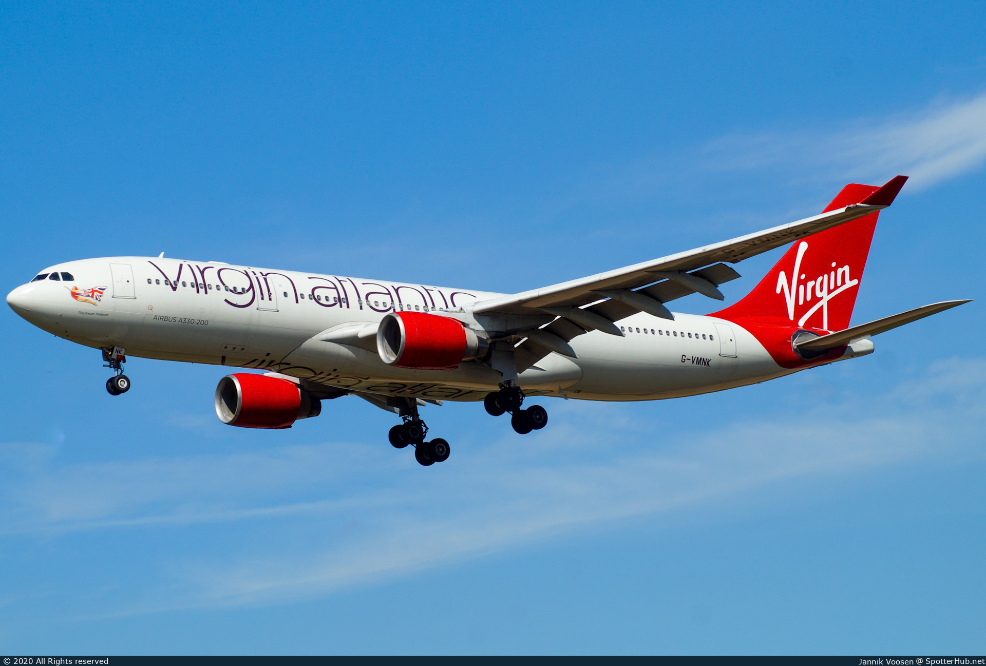 Photo of G-VMNK - Airbus A330-223 operated by Virgin Atlantic Airways