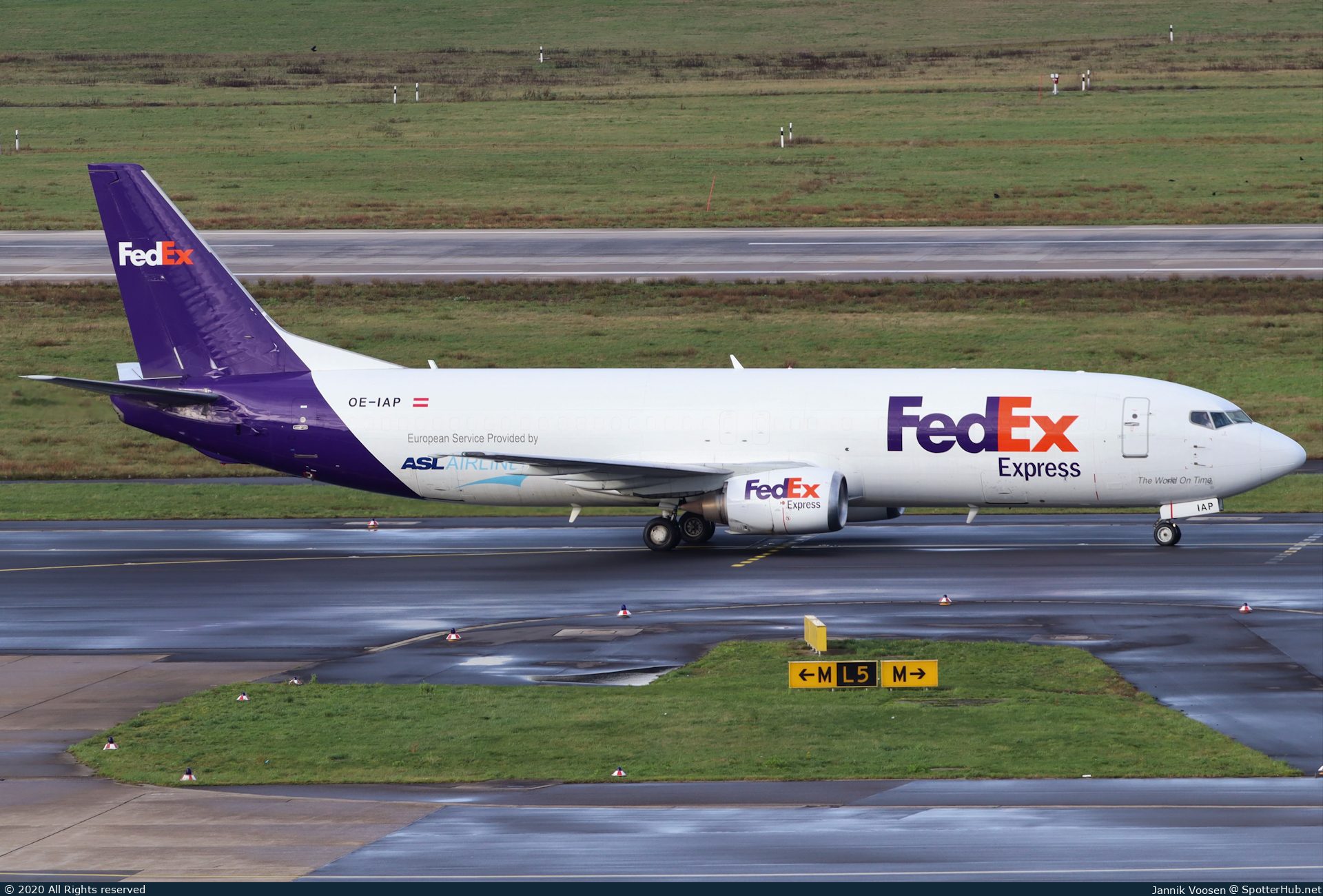 Photo of OE-IAP - Boeing 737-4M0(BDSF) operated by FedEx (opb ASL Airlines Belgium)