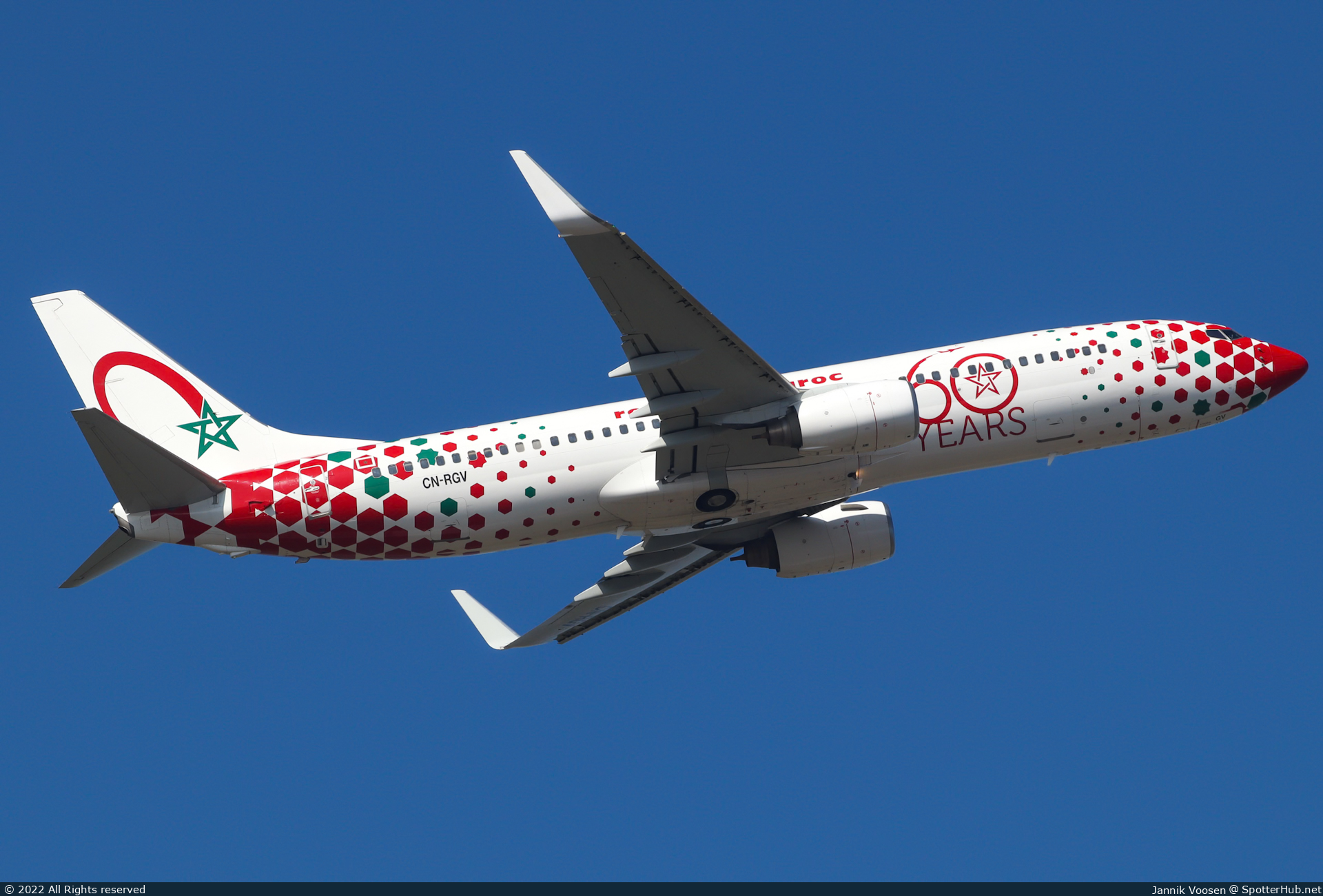 Photo of CN-RGV - Boeing 737-85P operated by Royal Air Maroc