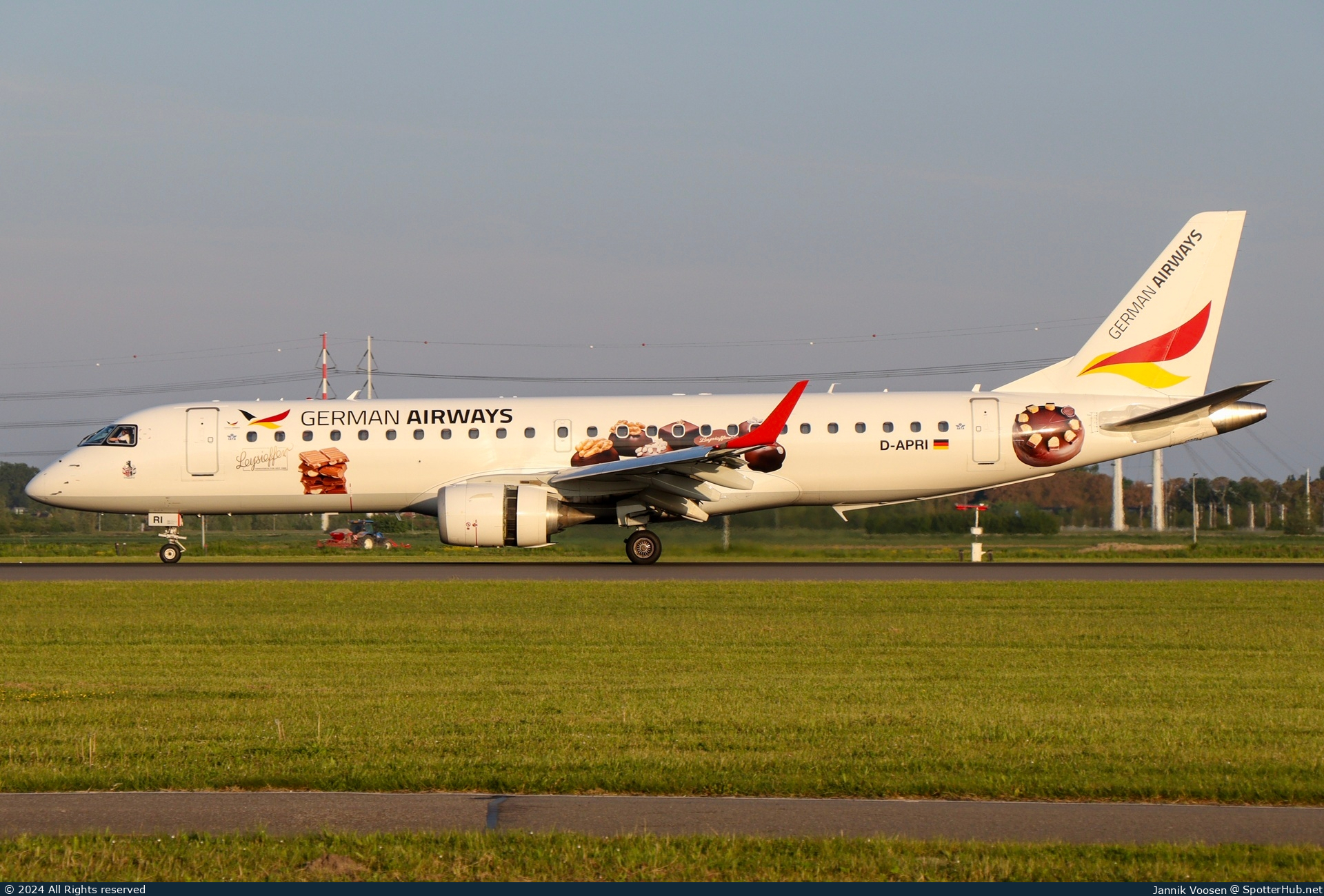 Photo of D-APRI - Embraer ERJ-190SR operated by German Airways