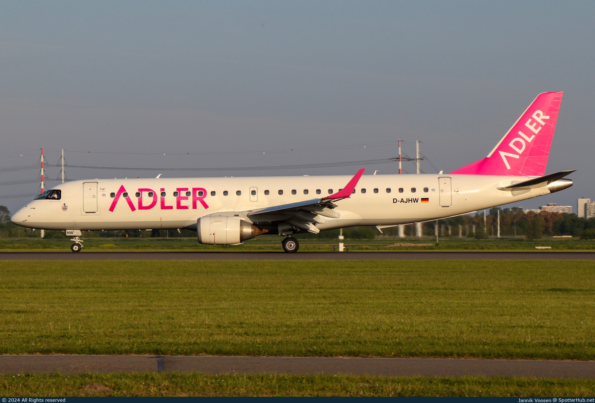 Photo of D-AJHW - Embraer ERJ-190LR operated by German Airways