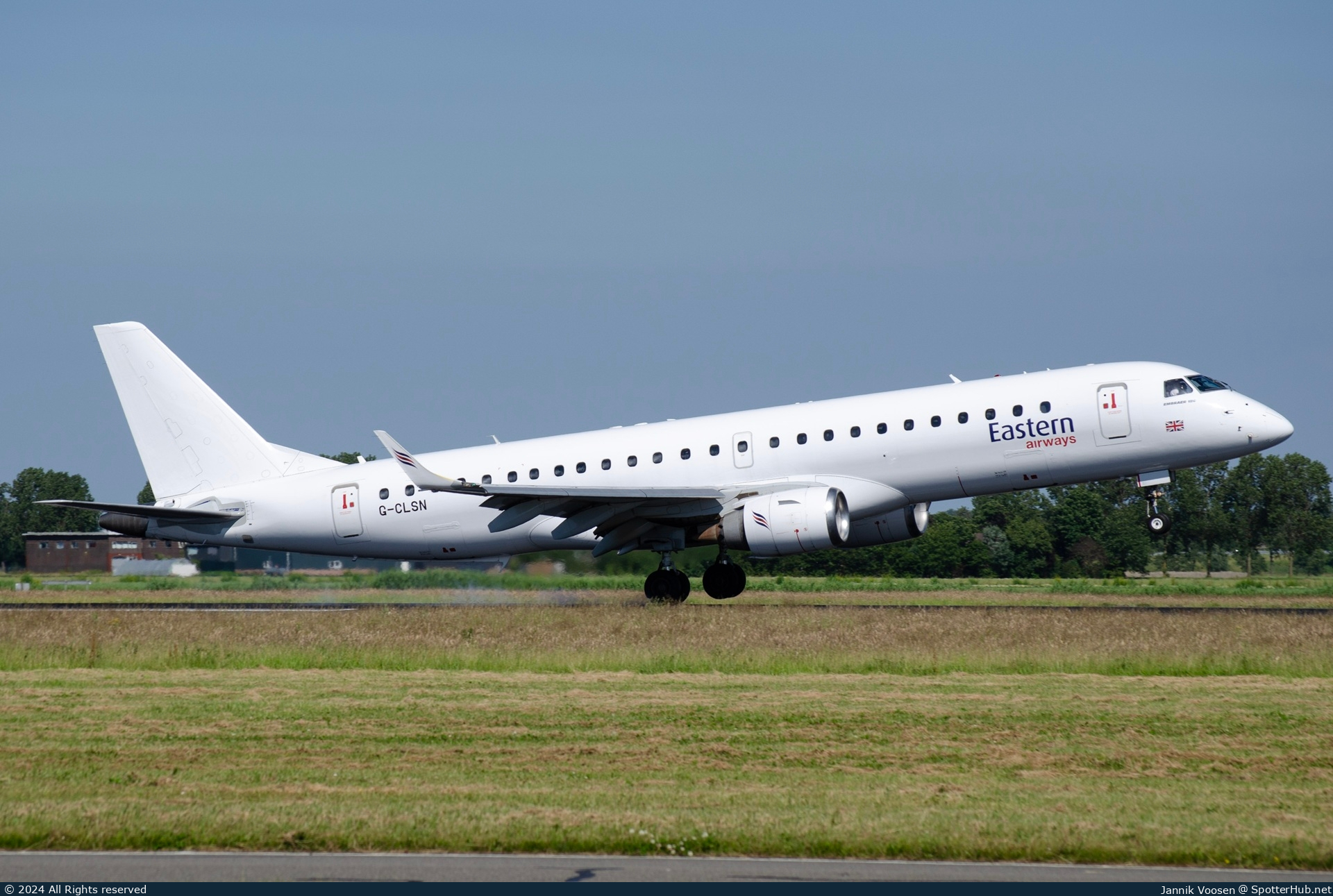 Photo of G-CLSN - Embraer ERJ-190LR operated by Eastern Airways