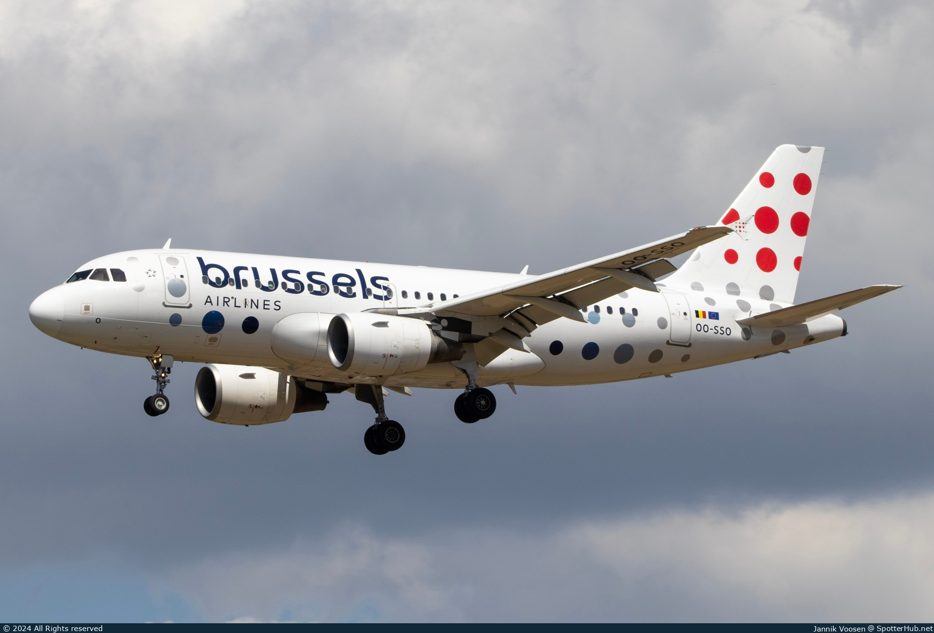 Photo of OO-SSO - Airbus A319-111 operated by Brussels Airlines
