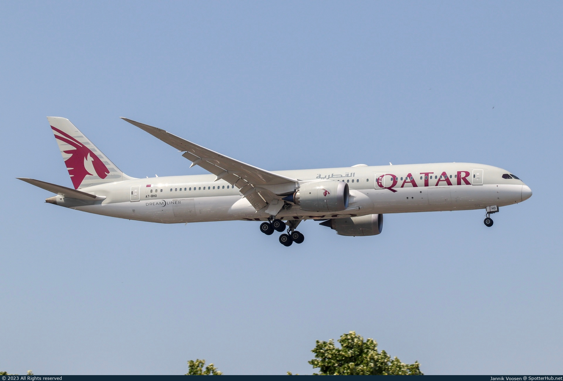Photo of A7-BHO - Boeing 787-9 Dreamliner operated by Qatar Airways