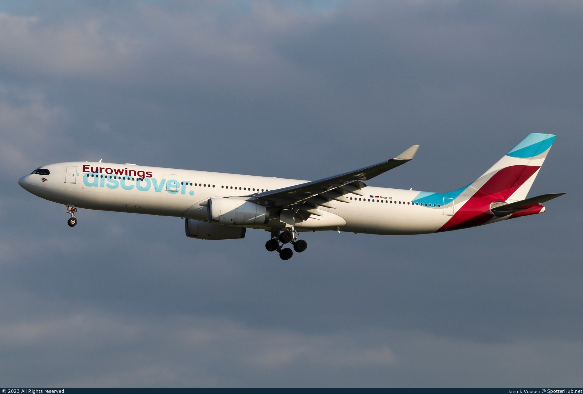 Photo of D-AFYQ - Airbus A330-343 operated by Eurowings Discover
