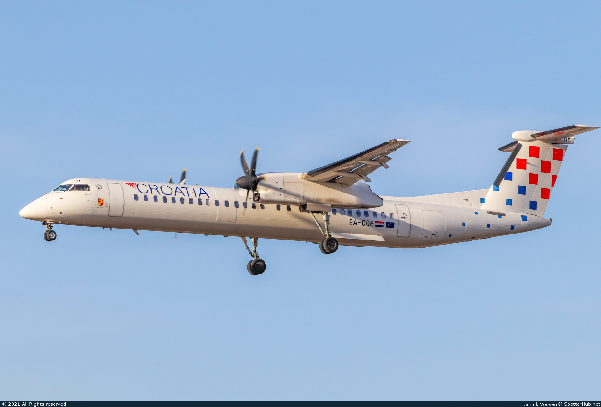 Photo of 9A-CQE - Bombardier DHC-8-402 Dash 8 Q400 operated by Croatia Airlines