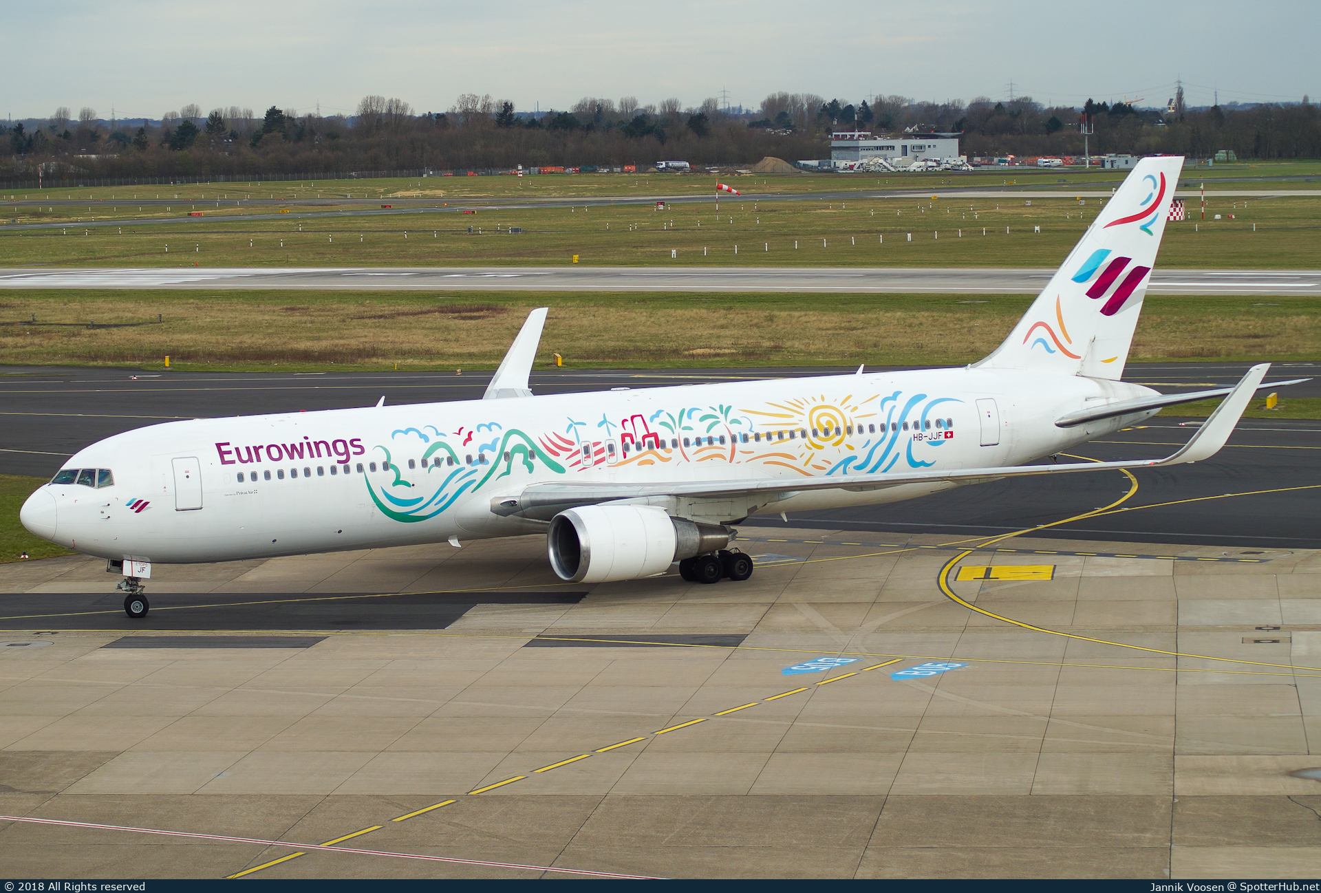 Photo of HB-JJF - Boeing 767-316(ER) operated by Eurowings (opb PrivatAir)