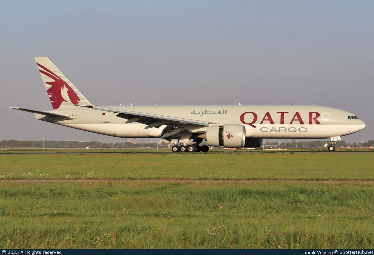Photo of A7-BFL - Boeing 777-FDZ operated by Qatar Airways Cargo