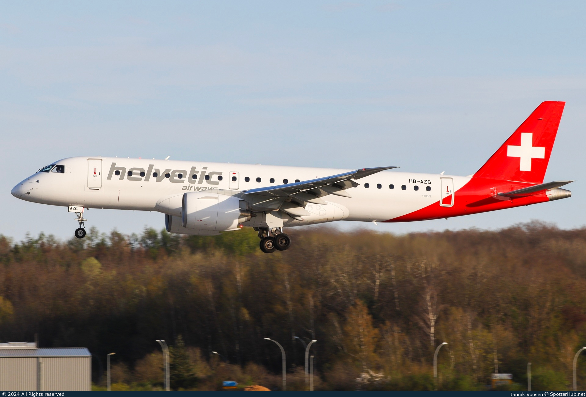Photo of HB-AZG - Embraer ERJ-190-E2 operated by Helvetic Airways
