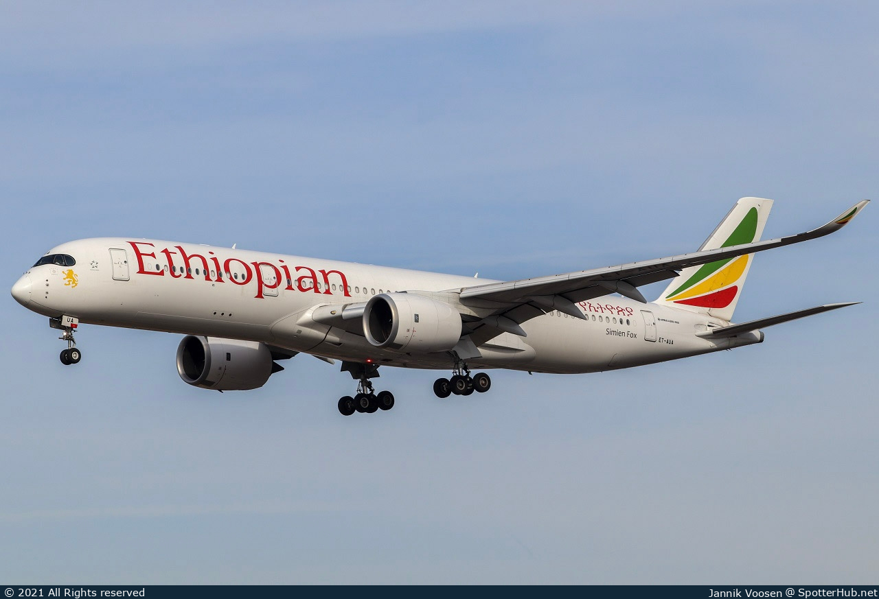 Photo of ET-AUA - Airbus A350-941 operated by Ethiopian Airlines