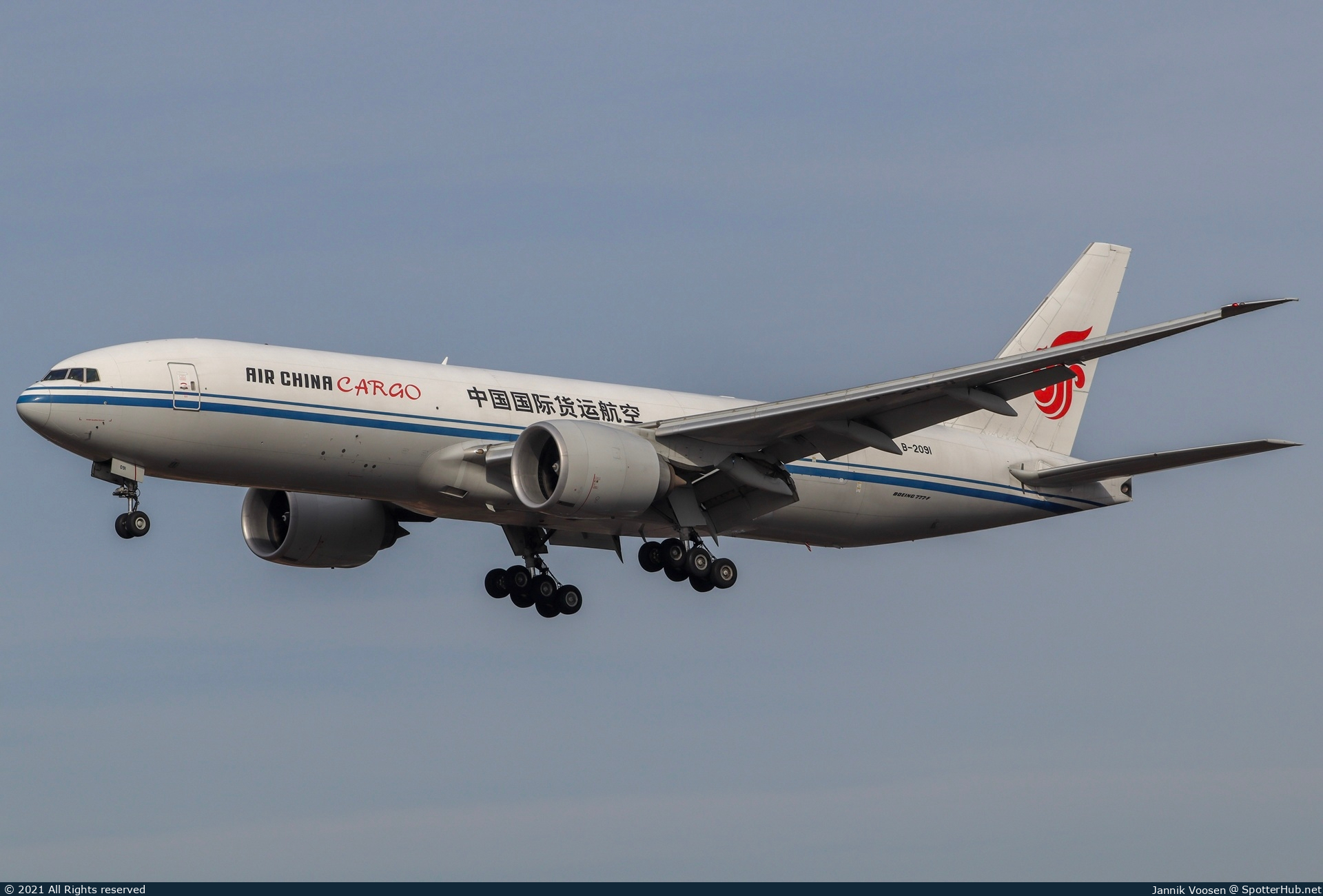 Photo of B-2091 - Boeing 777-FFT operated by Air China Cargo