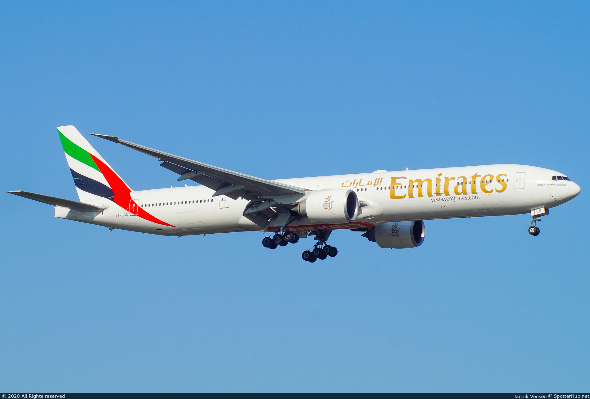 Photo of A6-EGG - Boeing 777-31H(ER) operated by Emirates