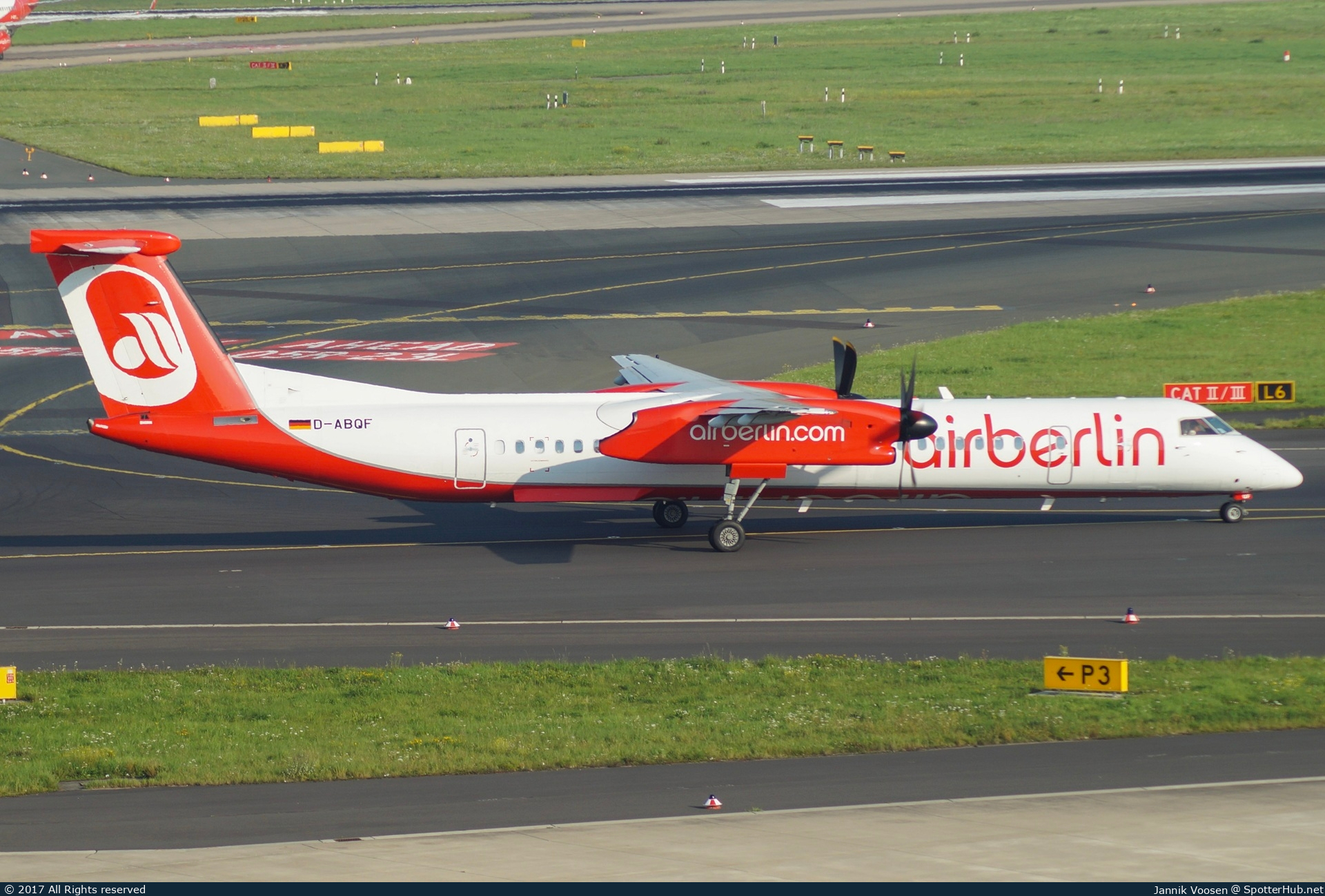 Photo of D-ABQF - Bombardier DHC-8-402 Dash 8 Q400 operated by Air Berlin (opb LGW Luftfahrtgesellschaft Walter)