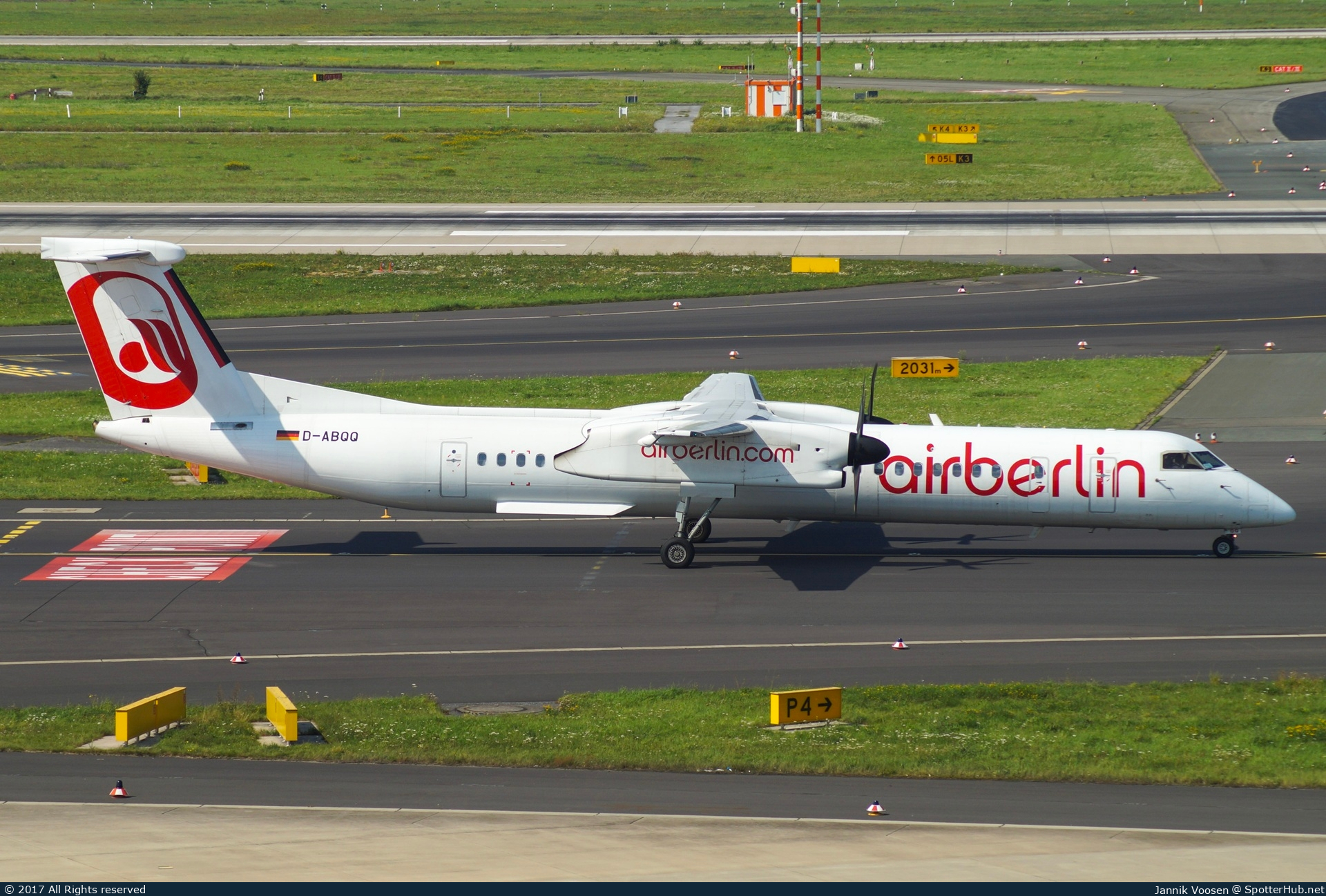 Photo of D-ABQQ - Bombardier DHC-8-402 Dash 8 Q400 operated by Air Berlin (opb LGW Luftfahrtgesellschaft Walter)