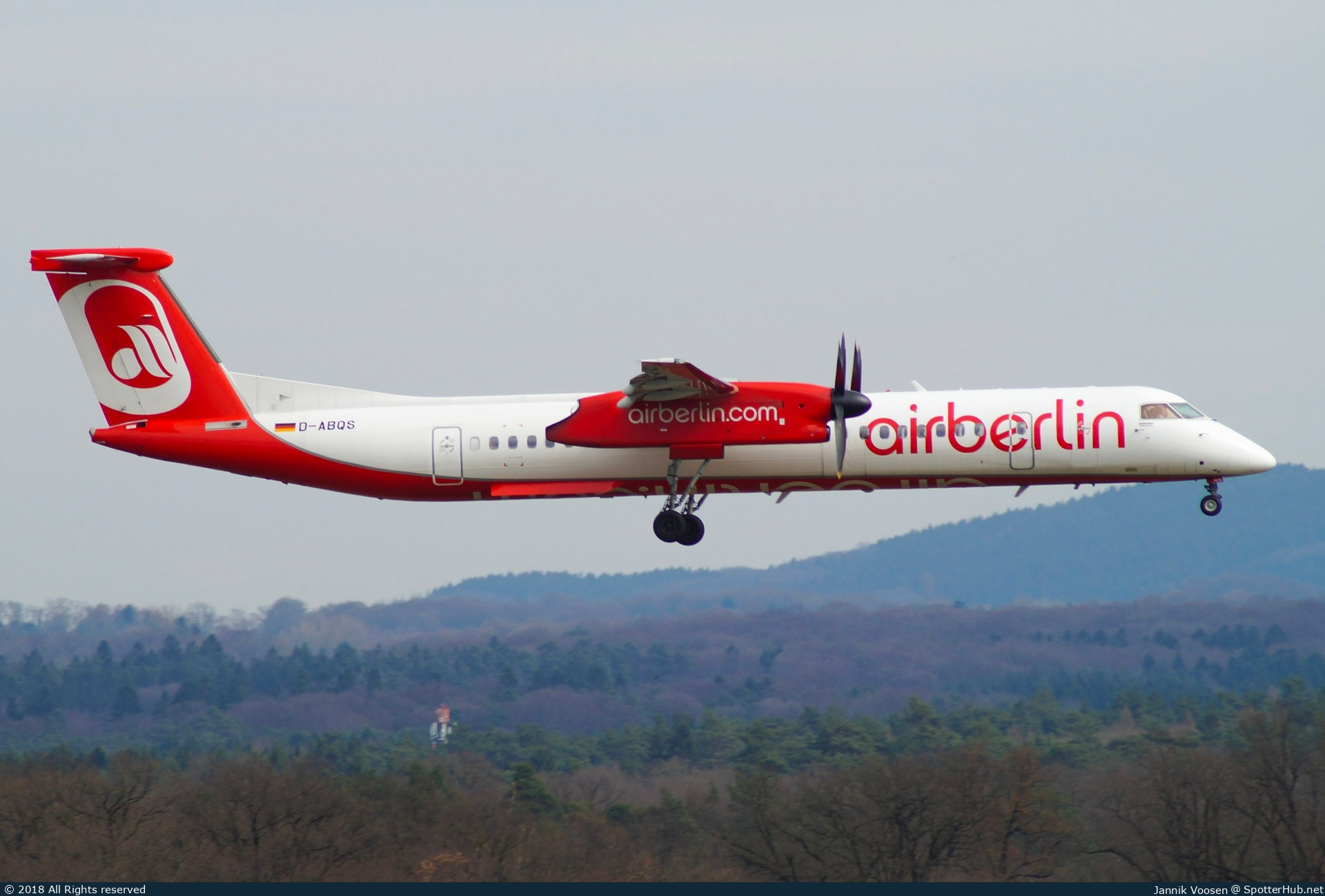 Photo of D-ABQS - Bombardier DHC-8-402 Dash 8 Q400 operated by Air Berlin (opb LGW Luftfahrtgesellschaft Walter)