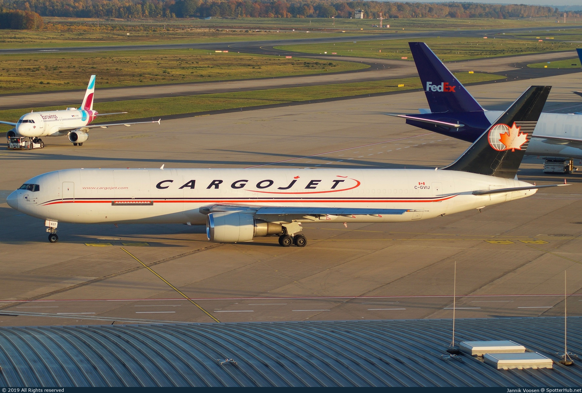 Photo of C-GVIJ - Boeing 767-328(ER)(BDSF) operated by Cargojet Airways