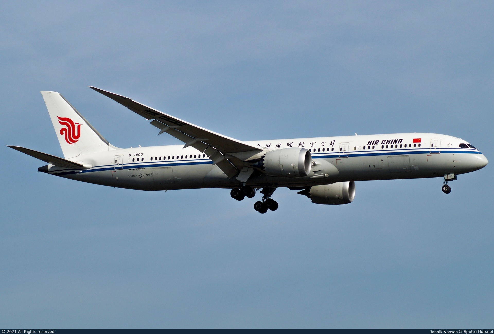 Photo of B-7800 - Boeing 787-9 Dreamliner operated by Air China
