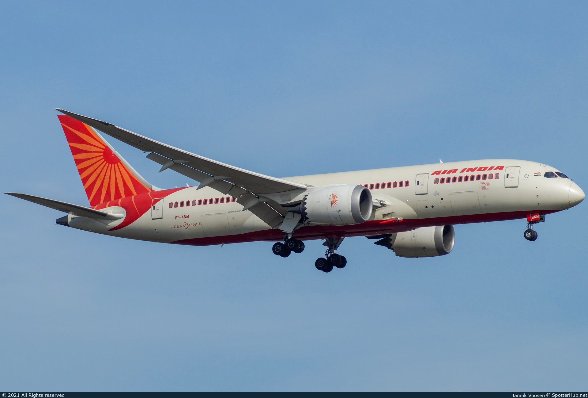 Photo of VT-ANM - Boeing 787-8 Dreamliner operated by Air India