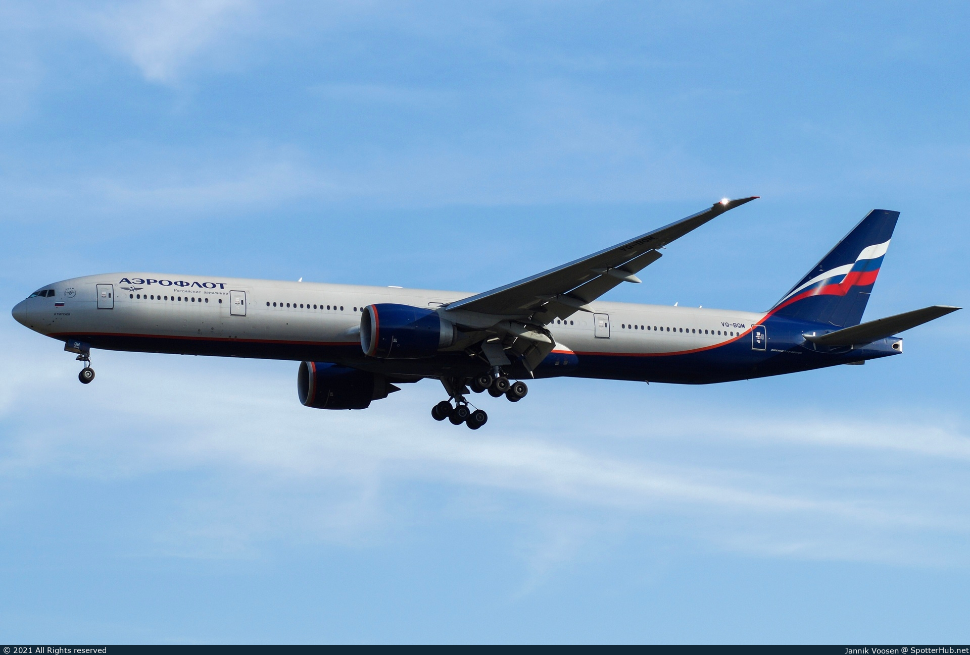 Photo of VQ-BQM - Boeing 777-3M0(ER) operated by Aeroflot