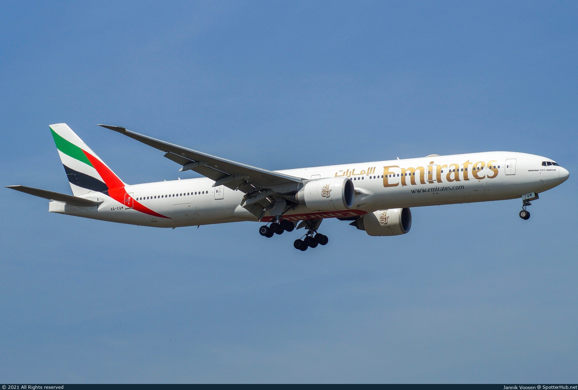 Photo of A6-EQM - Boeing 777-31H(ER) operated by Emirates