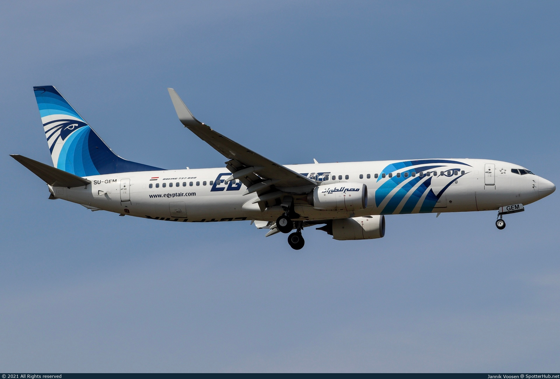 Photo of SU-GEM - Boeing 737-866 operated by Egyptair