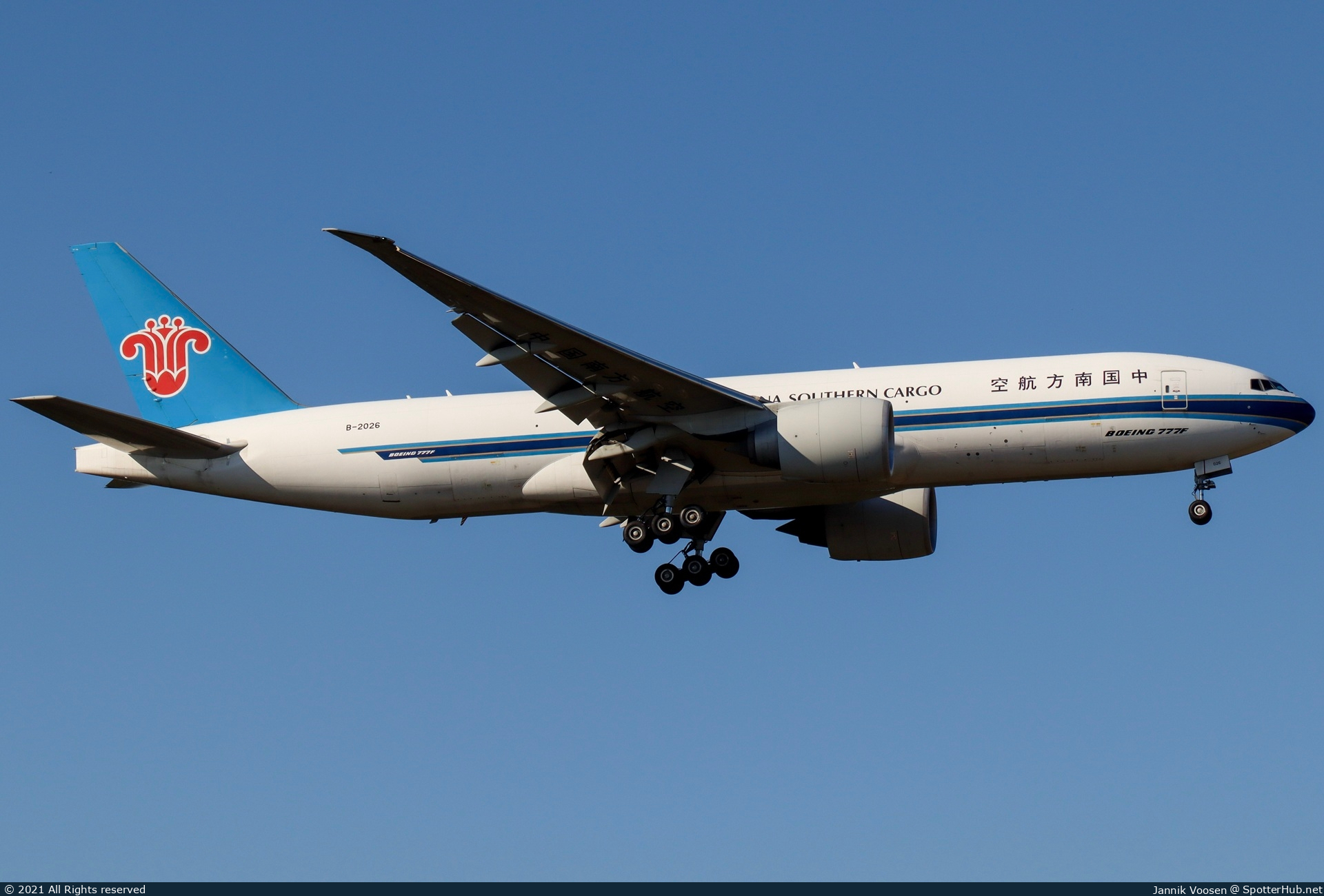 Photo of B-2026 - Boeing 777-F1B operated by China Southern Cargo