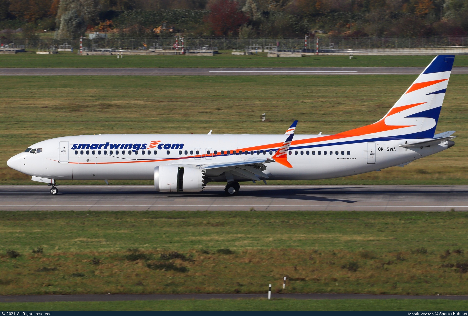 Photo of OK-SWA - Boeing 737 MAX 8 operated by SmartWings