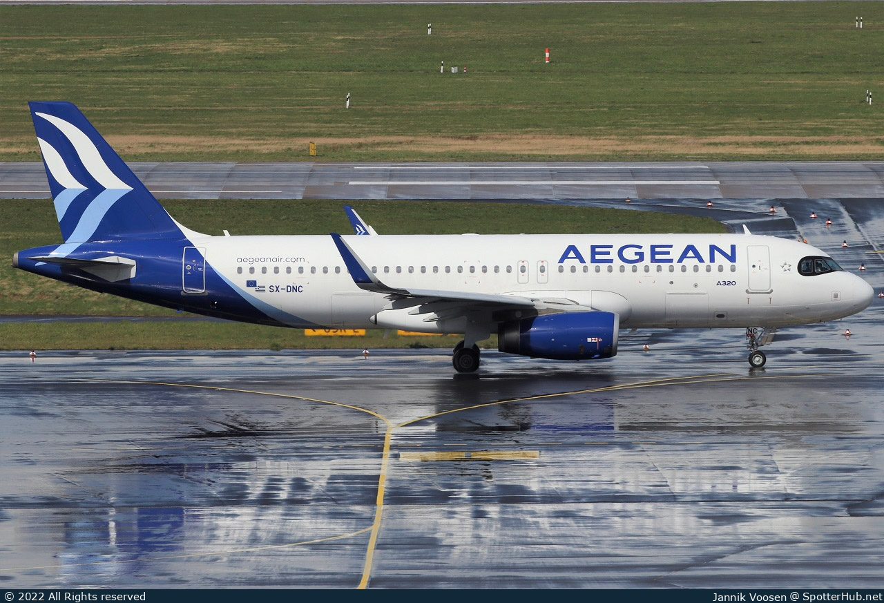 Photo of SX-DNC - Airbus A320-232 operated by Aegean Airlines
