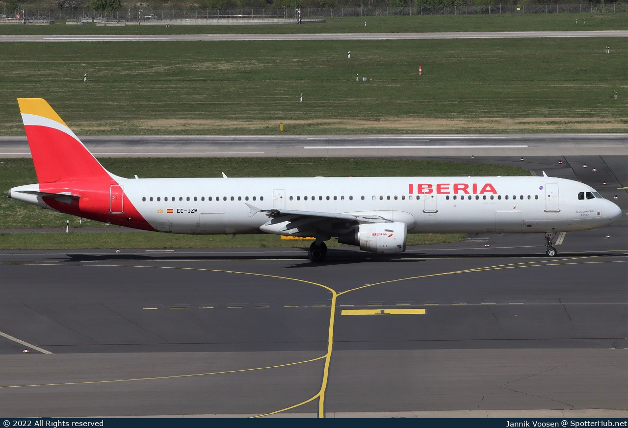 Photo of EC-JZM - Airbus A321-212 operated by Iberia