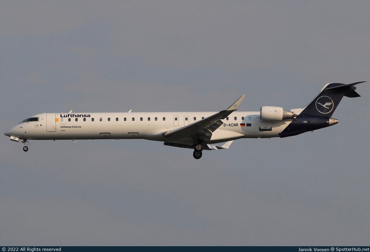 Photo of D-ACNR - Bombardier CRJ-900LR operated by Lufthansa CityLine