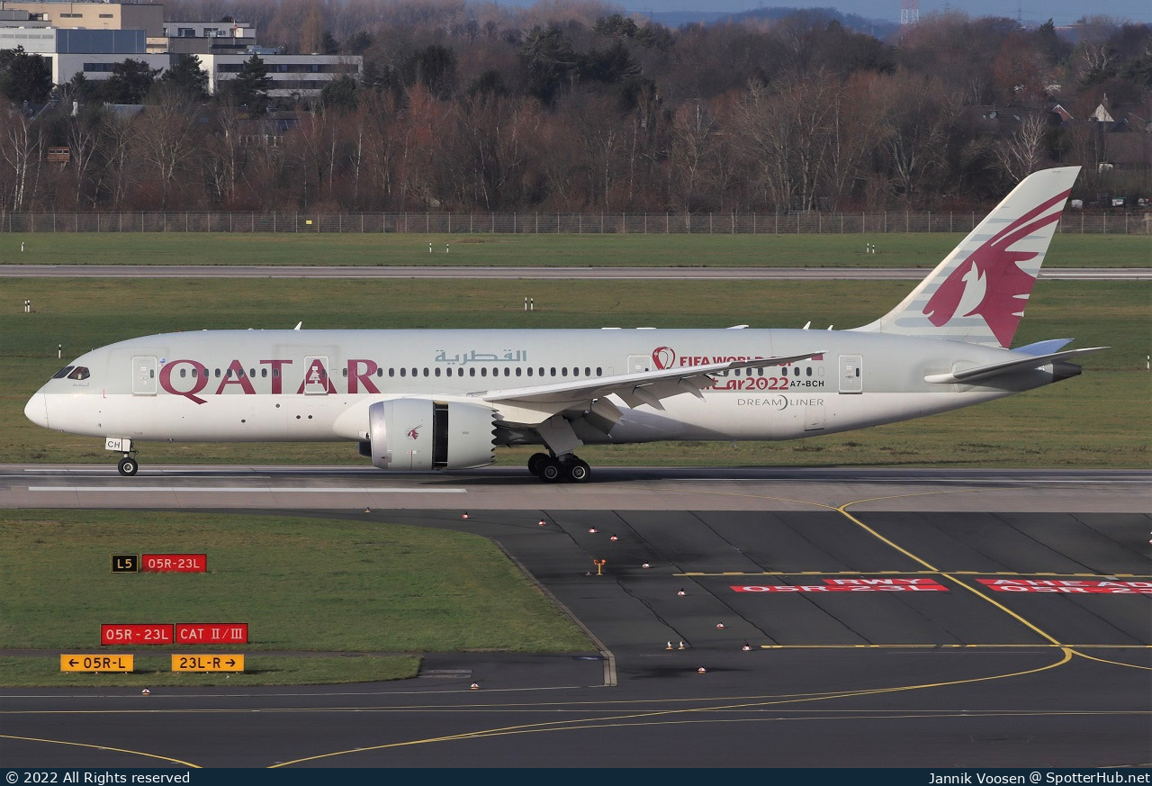 Photo of A7-BCH - Boeing 787-8 Dreamliner operated by Qatar Airways